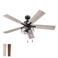 Prominence Home Marshall, 52 in. Ceiling Fan with Light, Matte Black 51457-40